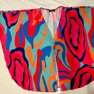 Multi colored summer blouse.